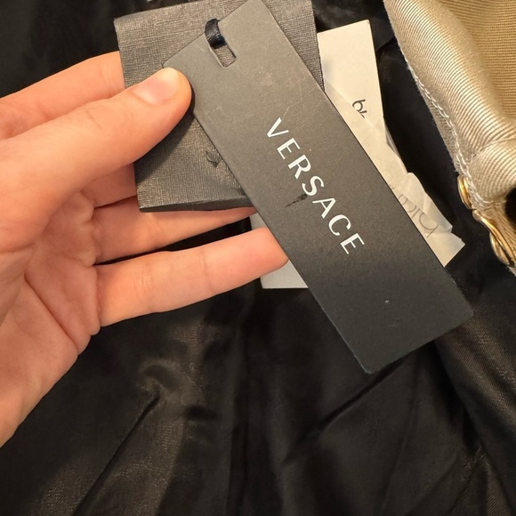 VERSACE Gabardine Belted Double Breasted Trench Coat Size 42 $3025 NWT - Picture 15 of 16